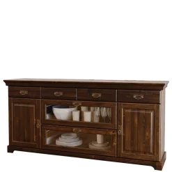 Clearance Wohnen Sideboard mit Glas im Kolonialstil - Jurcavs