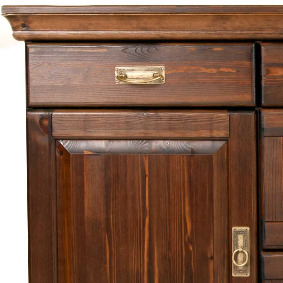 Clearance Wohnen Sideboard mit Glas im Kolonialstil - Jurcavs