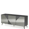 Outlet Wohnen Sideboard teilweise mit Spiegelglas beschichtet - Razepta I
