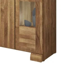 Wohnen Sideboard Vaskov aus Wildeiche massiv geölt