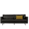 Best Wohnen 3-Sitzer Ledersofa in Schwarz - Avonita