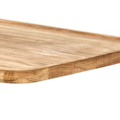 Discount Wohnen Skandi Anstelltisch mit Holzplatte Eiche - Noele