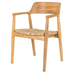 Online Wohnen Skandi Armlehnenstuhl aus Sungkai Holz - Tilli (2er Set)