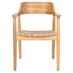 Online Wohnen Skandi Armlehnenstuhl aus Sungkai Holz - Tilli (2er Set)