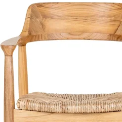 Online Wohnen Skandi Armlehnenstuhl aus Sungkai Holz - Tilli (2er Set)