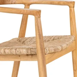 Online Wohnen Skandi Armlehnenstuhl aus Sungkai Holz - Tilli (2er Set)