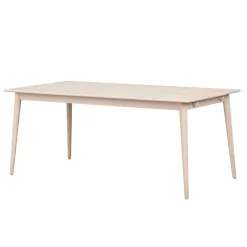 Wohnen Skandi Ausziehtisch in White Wash Eiche - Prising