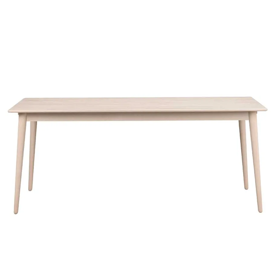 Wohnen Skandi Ausziehtisch in White Wash Eiche - Prising