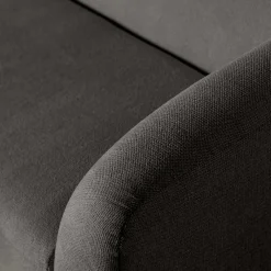 New Wohnen Skandi Chenille Sofa in Schwarzgrau - Prattl