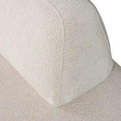 Clearance Wohnen Skandi Designsessel in Beige Strukturstoff - Samuele