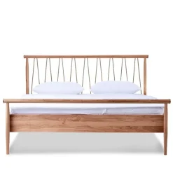 New Wohnen Skandi Doppelbett aus Wildeiche Honig - Reymons