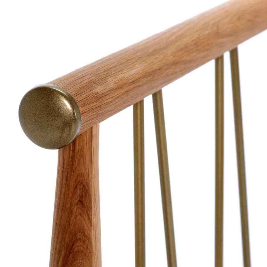 New Wohnen Skandi Doppelbett aus Wildeiche Honig - Reymons