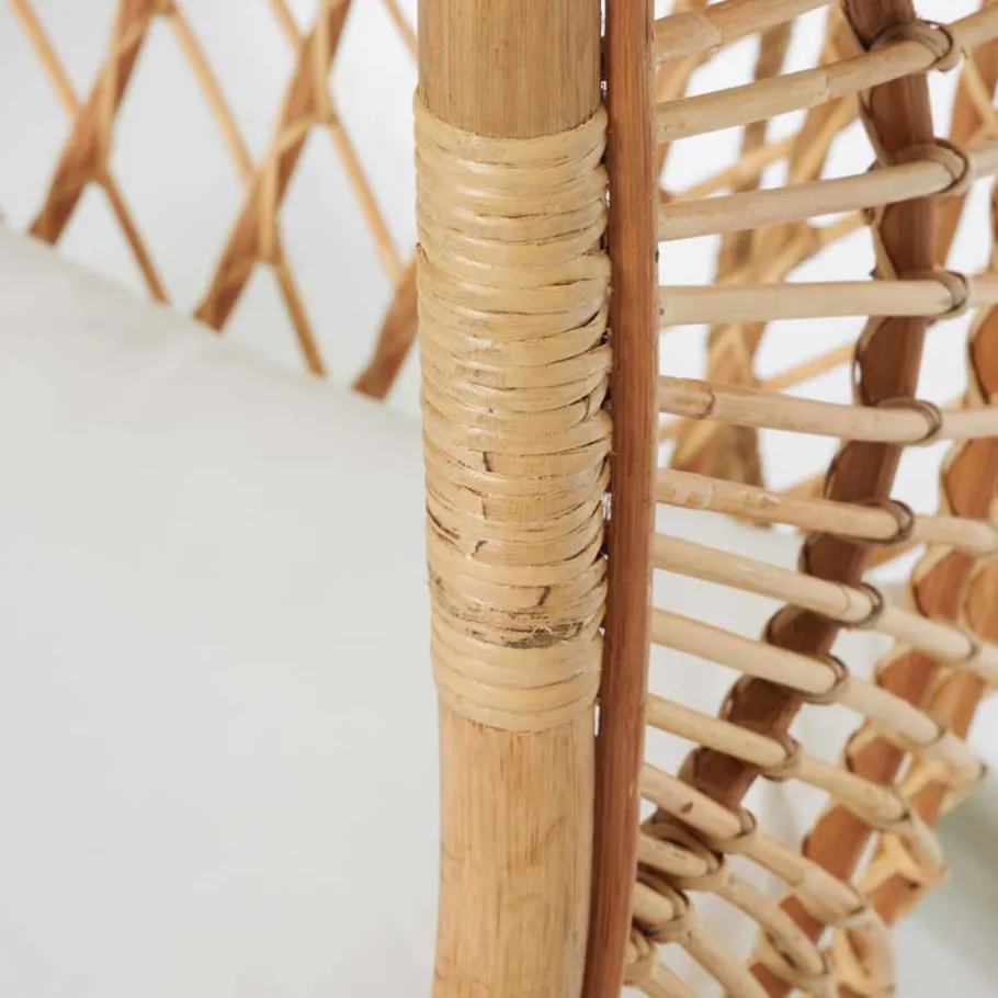 Discount Wohnen Skandi Hängesessel aus Rattan Geflecht - Palencia