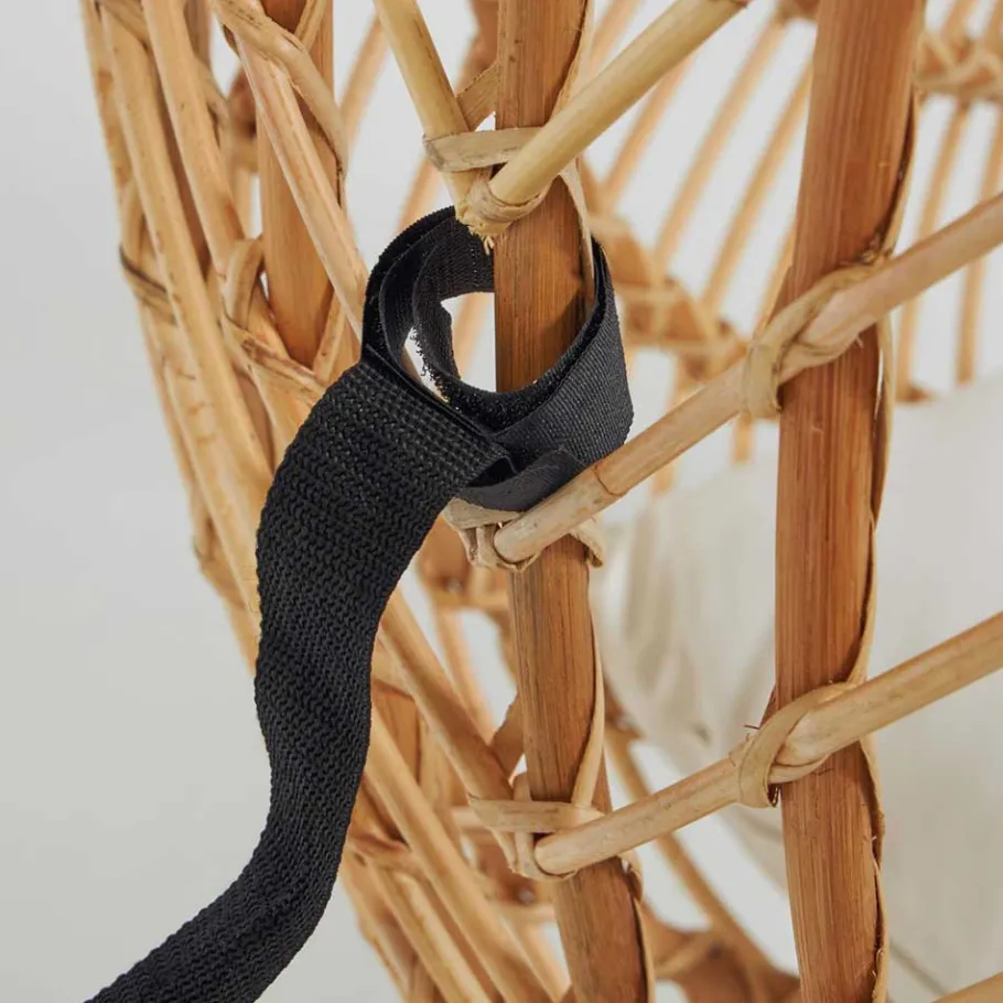 Discount Wohnen Skandi Hängesessel aus Rattan Geflecht - Palencia