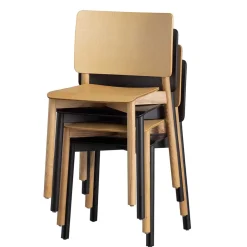 Online Wohnen Skandi Holzstühle in Natur lackiert - Furcia (2er Set)