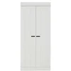 Best Wohnen Skandi Kleiderschrank in Weiß - Mattressa I
