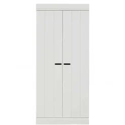 Best Wohnen Skandi Kleiderschrank in Weiß - Mattressa I