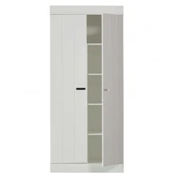 Best Wohnen Skandi Kleiderschrank in Weiß - Mattressa I