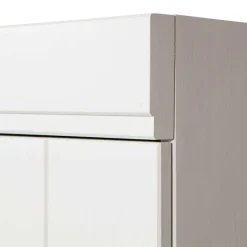 Best Wohnen Skandi Kleiderschrank in Weiß - Mattressa I