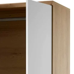 Wohnen Skandi Kleiderschrank in Weiß & Eiche - Cablos