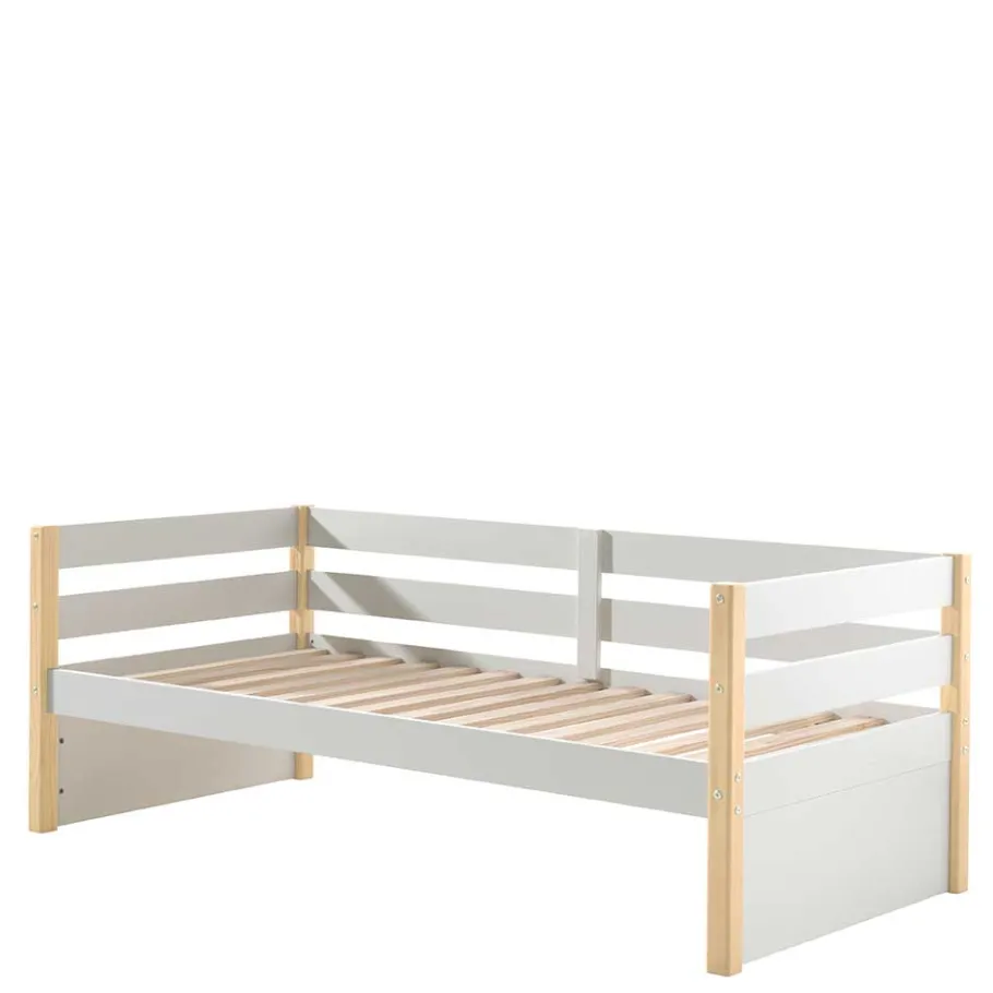 Best Wohnen Skandi Kojenbett in Weiß & Kiefer - Ayfina