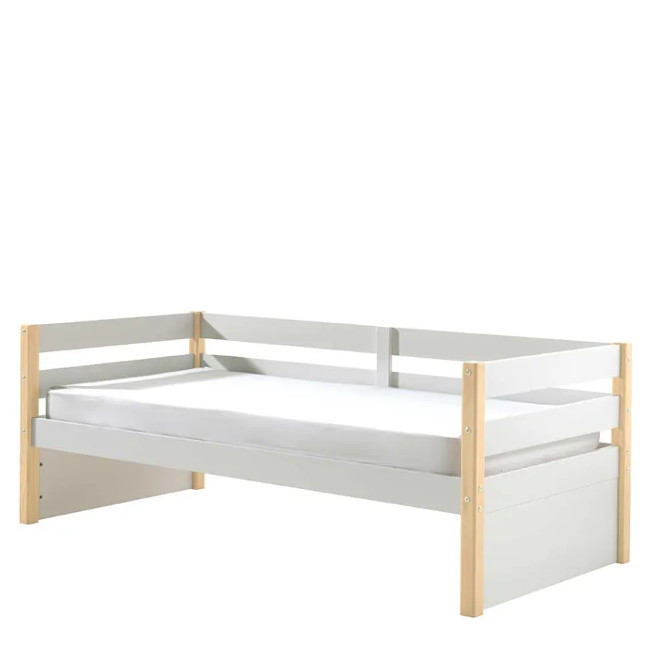 Best Wohnen Skandi Kojenbett in Weiß & Kiefer - Ayfina