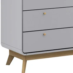 Discount Wohnen Skandi Kommode in Grau & Eiche - Wavan
