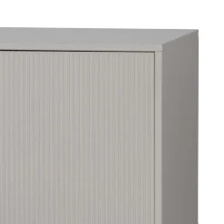 Wohnen Skandi Lowboard 4-türig in Grau - Huvina