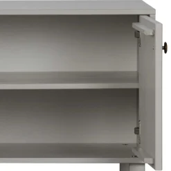 Wohnen Skandi Lowboard 4-türig in Grau - Huvina