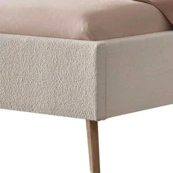Sale Wohnen Skandi Polsterbett in Creme Boucle - Jandaria