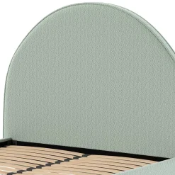 Discount Wohnen Skandi Polsterbett in Grün Boucle - Skylab