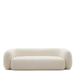 Wohnen Skandi Polstercouch in Offwhite Boucle - Limburg
