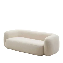 Wohnen Skandi Polstercouch in Offwhite Boucle - Limburg