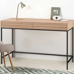 Outlet Wohnen Skandi Schreibtisch in Eiche Optik - Lunira