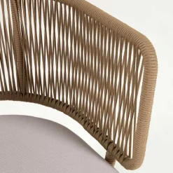 Discount Wohnen Skandi Sessel aus Geflecht Kordel in Beige - Suvacol (2er Set)