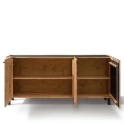 New Wohnen Skandi Sideboard aus Wildeiche massiv - Valouis