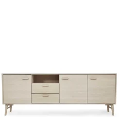 Wohnen Skandi Sideboard in Eiche Weiß - Lametla