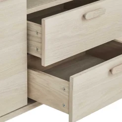 Wohnen Skandi Sideboard in Eiche Weiß - Lametla