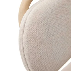 Hot Wohnen Skandi Stühle aus Chenille in Beige - Catama (2er Set)