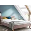 Discount Wohnen Skandi Stoffbett in Rosa - Gabrun