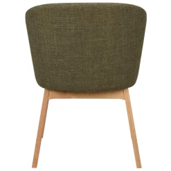 New Wohnen Skandi Tischsessel in Dunkelgrün - Loris (2er Set)