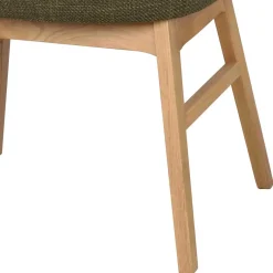 New Wohnen Skandi Tischsessel in Dunkelgrün - Loris (2er Set)