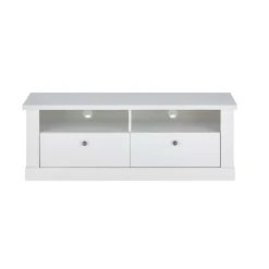 Discount Wohnen Skandi TV Board in weißer Holzoptik Pinie - Liancos