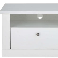 Discount Wohnen Skandi TV Board in weißer Holzoptik Pinie - Liancos