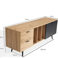 Sale Wohnen Skandi TV-Kommode 150 cm breit - Heraklion