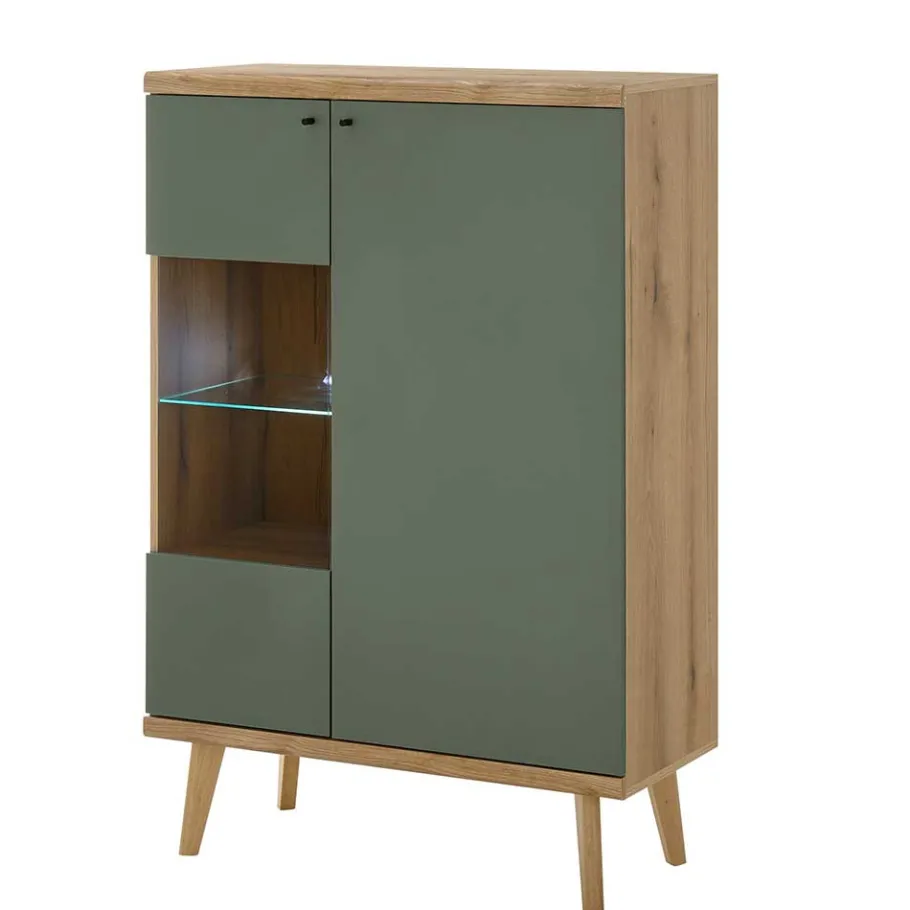 Hot Wohnen Skandi Wohnzimmer Schränke & Wandboard - Oliva (dreiteilig)