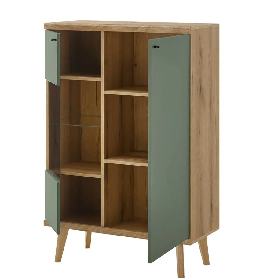 Hot Wohnen Skandi Wohnzimmer Schränke & Wandboard - Oliva (dreiteilig)