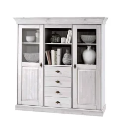 Sale Wohnen Skandinavisches Highboard Satumare in Weiß