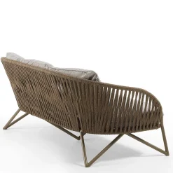 Clearance Wohnen Sofa aus Seilgeflecht in Hellbraun & Beige - Jadnea