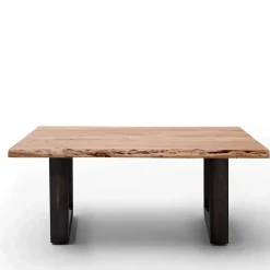 Wohnen Sofa Baumkantentisch aus Akazie Natur - Gurtan